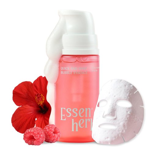 Skiennix Quick & Deep Bubble Serum Essence - Hibiscus Collagen Micro Bubble Mask for Daily Hydration | 3.28 fl oz