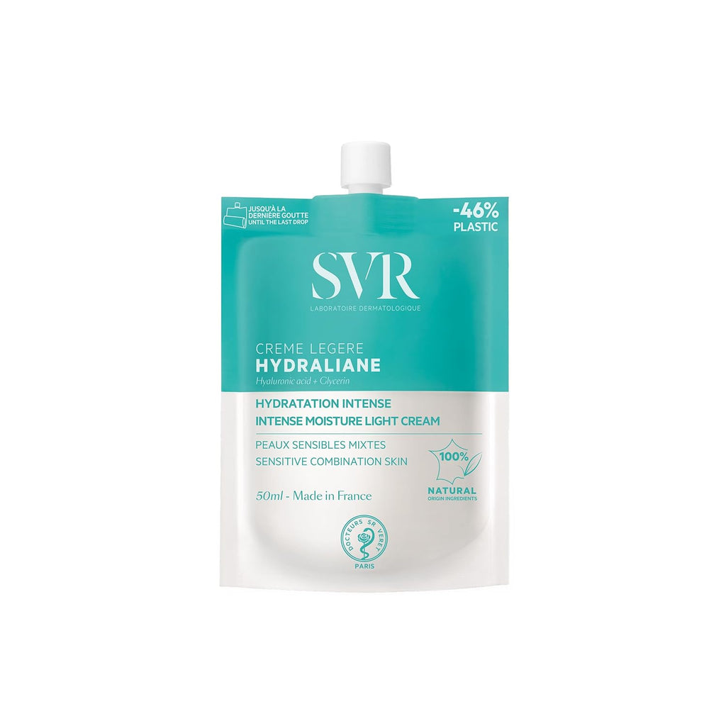 SVR Hydraliane Light Hydrating Face Cream - Moisturizer for Sensitive Skin | 72% Hydration Boost with Hyaluronic Acid, 1.7 fl. oz.
