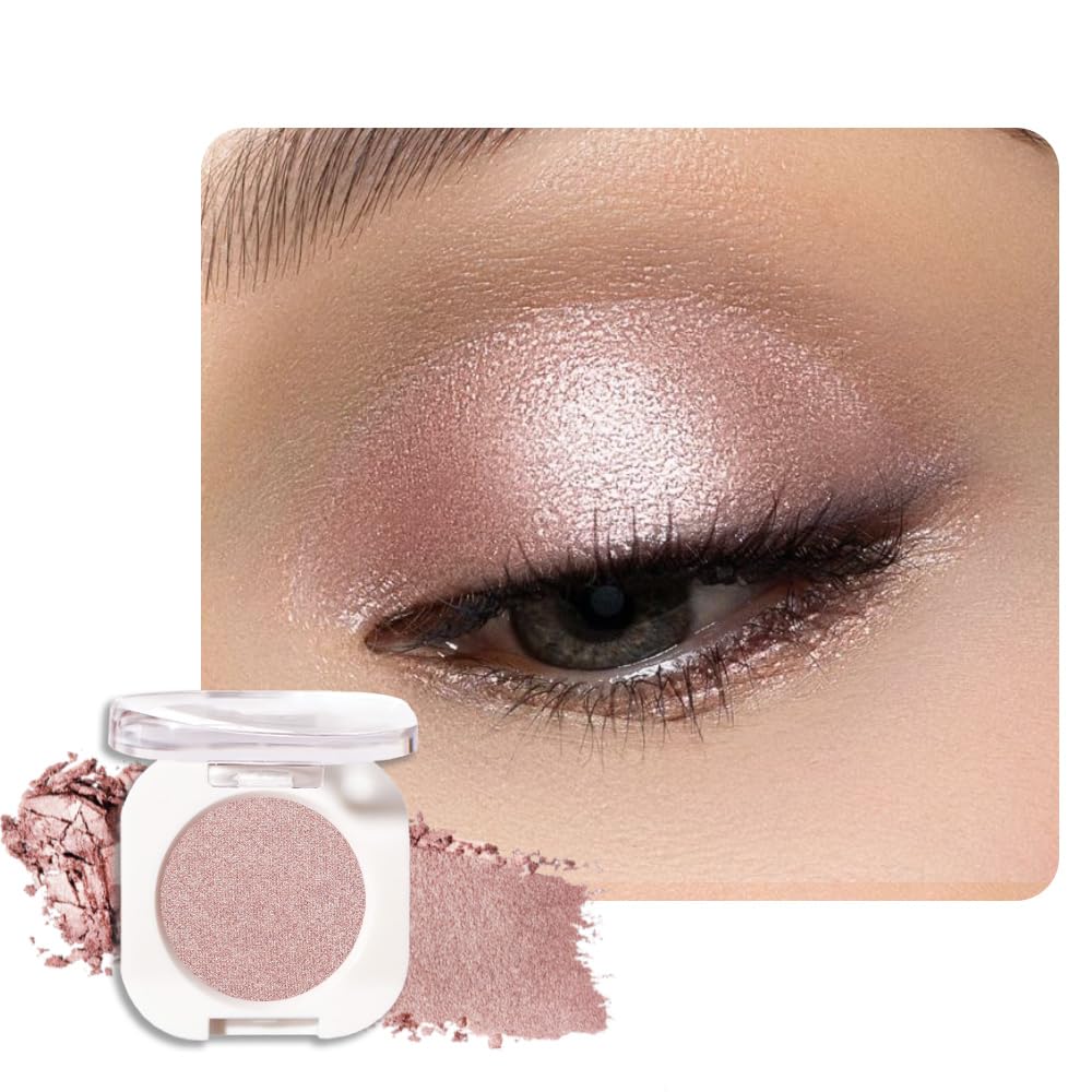 WanTuoluo Champagne Shimmer Eyeshadow - Rose Gold Glitter Cream for Effortless Eye Makeup | 24g
