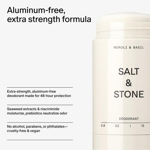 Salt & Stone Signature Scent Duo Set - 48-Hour Aluminum-Free Deodorant & Hydrating Body Mist | Neroli & Basil