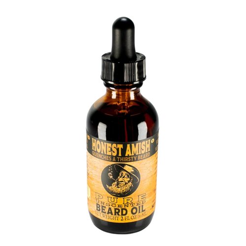 Honest Amish - Fragrance-Free Pure Beard Oil - 2 Ounce for Soft, Healthy Beards