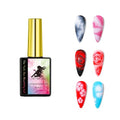 Blooming Gel, Marble, Spreading, Watercolor, Manicure, Nails Design, Flower Blooming, Easy to Use, Nails Art DIY or Professional LED/UV
