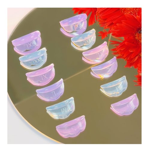 Lash Lift Shields U Curl 6 Size Lash Lift Lifting Pad Round Eyelash Lifting Shield Shiny Perm Rods Make Eyes Ultra Curl Flexible Pads Extreme Rod 100 Use Elastic Lami Perming Roller Anti Tint Stain