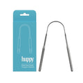 HUPPY Stainless Steel Tongue Cleaner - Reusable Tongue Scraper for Fresh Breath & Oral Hygiene | Durable Zero-Waste Tool