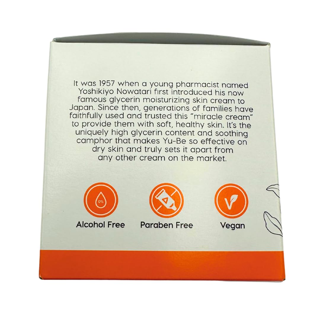 Yu-Be Moisturizing Skin Cream - Deeply Hydrating Non-Greasy Formula for Severely Dry Skin | 4.4 Fl. Oz. Jar