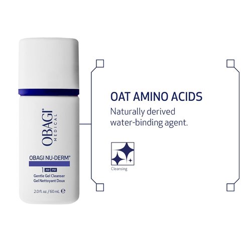 Obagi Nu-Derm Gentle Face Cleanser - Soothing Formula for All Skin Types | 6.7 Fl Oz