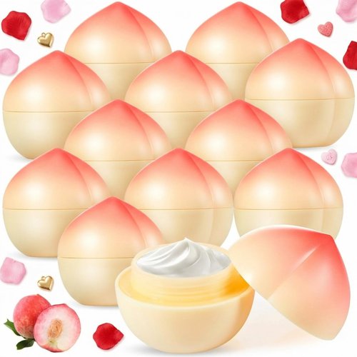 Swiffen 12 Pcs Peach Hand Cream Gifts Set for Women, Funny Fruit Hand Cream Gift for Teacher Appreciation Gift, Mother, Nurses, Bridal Shower, Employees, Peach One Sweet Birthday Party
