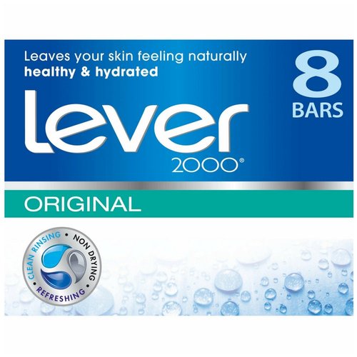 Lever 2000 Bar Soap, Original, 3.75 oz bars, 8 ea (Pack of 3)