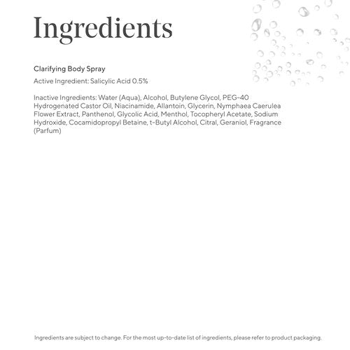Murad Clarifying Body Spray - Salicylic Acid Treatment for Bacne & Body Acne, 6.0 oz