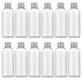 RAMFIYN 3.4 oz Travel Bottles TSA Approved, 12 pcs Refillable Travel Bottles Leak Proof with Silvery Screw Cap, Essential Oil Bottles Empty