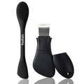 PeaKalo Silicone Face Scrubber Black Head Remover for Face- Appliances for Removing Make-up for Deep Cleansing Blackhead Remover Tools Face Spatula Makeup Removal Washing Brushes Pore Cleaner (Black)