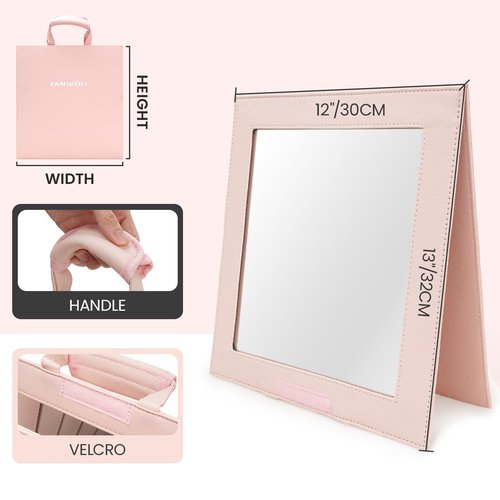 Fanwoli Hanging Mirror for Dance Bag with Garment Rack | Full-Body | Foldable & Portable | HD Reflection No Deformation