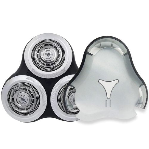 SH90 Replacement Heads Compatible with Series 9000/S8000/Shavers (SW9700/SW6700/S9XXX/S8XXX/S9311/S9721) - 1-Step Installation, Whole Head Includes Brush & Clip