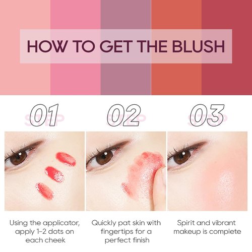 KYDA Liquid Blush - High Pigment Matte Tinted Cream for Cheeks | Long-Lasting Dewy Finish in Nude Pink