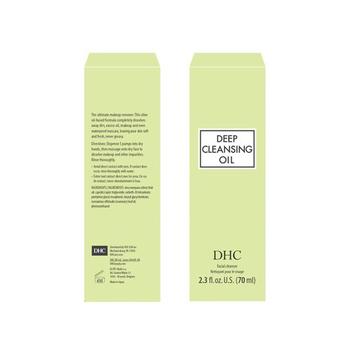 DHC Deep Cleansing Oil 2.3 Fl Oz., Lip Cream 0.05 oz. Net wt. and Mascara Perfect Pro Double Protection 0.17 oz. Net wt.