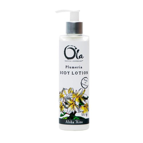 OLA TROPICAL APOTHECARY Plumeria Body Lotion – Natural Hydrating Floral Lotion with Tropical Oils & Plant Extracts – Plumeria Scented Moisturizing Body Lotion for Dry Skin – 8.45 fl oz