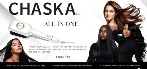 CHASKA Air Styler - Wet to Dry Plasma Hair Straightener with Cool Air Technology | Reduces Damage