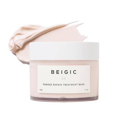 Beigic Damage Repair Treatment Mask - Vegan Deep Conditioning Hair Mask with Argan Oil & Vitamin E (7.1 fl oz)