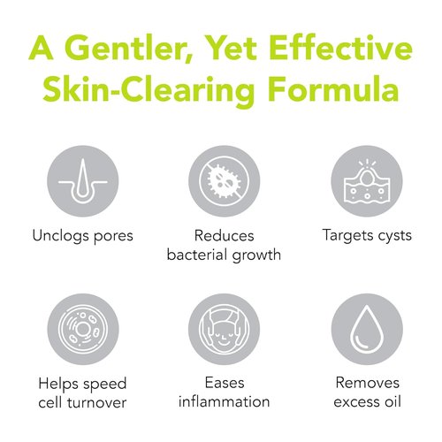 Humane Benzoyl Peroxide Face Wash - 5% Acne Treatment for Skin, Back & Body - 8 Fl Oz - Dermatologist-Tested, Non-Foaming Cleanser