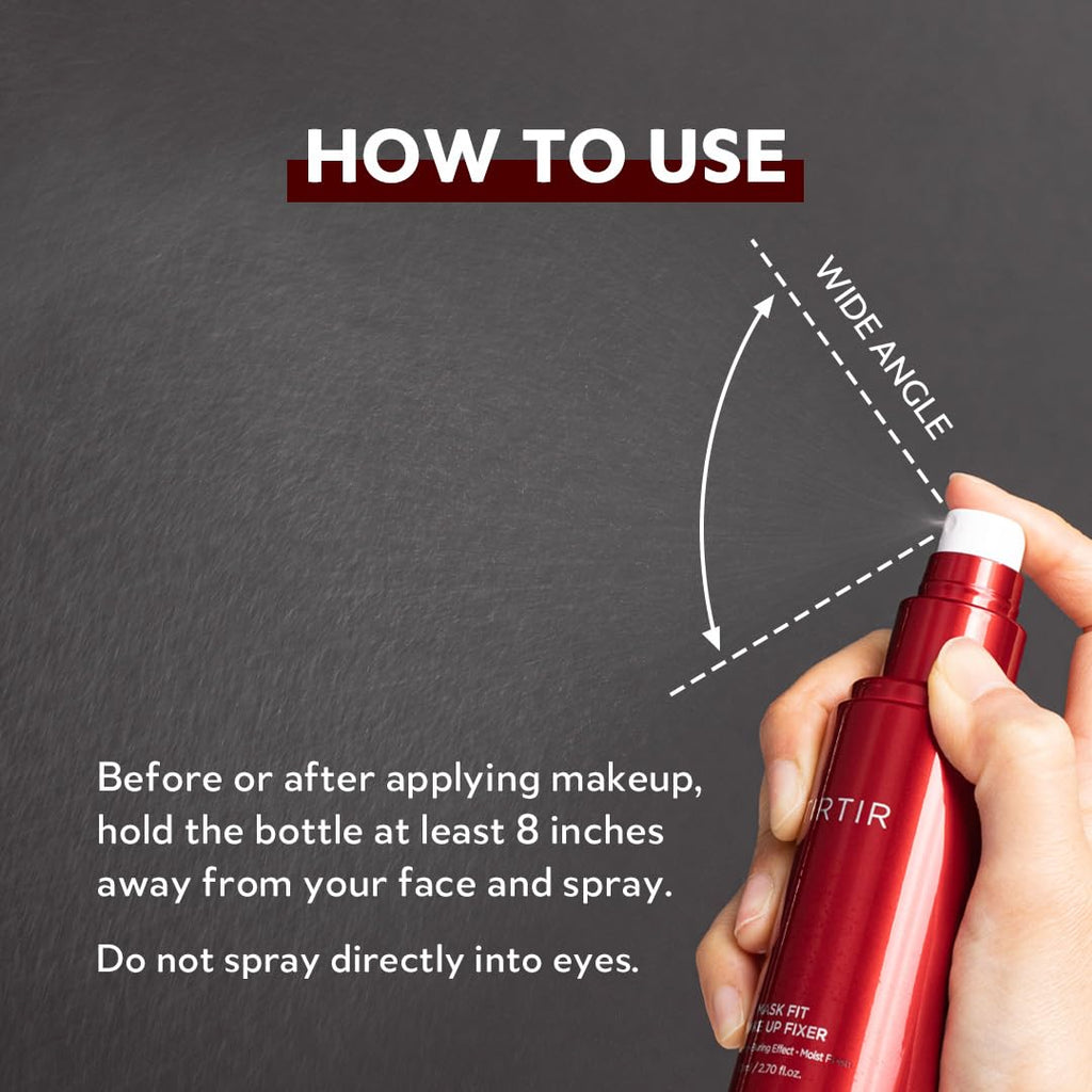 TIRTIR Makeup Setting Spray - 24H Transfer-Resistant, Lightweight & Non-Greasy | 2.7 Fl Oz
