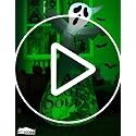 6 Ft Inflatable Halloween Ghost with Green Projecting LED for Outdoor Yard Décor