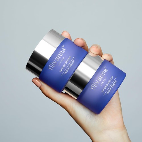 Olivanna Intense Repair Night Cream - Hydrating Face Moisturizer with Natural Ceramides & Hyaluronic Acid - 1.6 oz