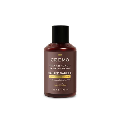 Cremo Casked Vanilla Beard Wash & Softener - Cleans & Moisturizes All Facial Hair Lengths | 6 Fl Oz
