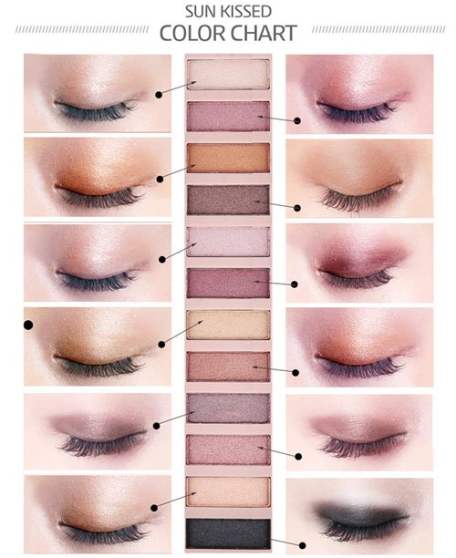 Skiennix 12-Color Nude Eyeshadow Palette - Waterproof Matte & Shimmer Pigments for Smokey Looks