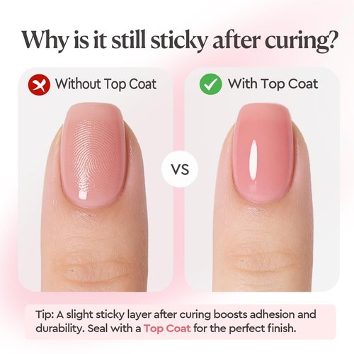 AZUREBEAUTY Builder Nail Gel - 7-in-1 Jelly Peach, 18ml | Beginner-Friendly Nail Strengthener for DIY Home Salon