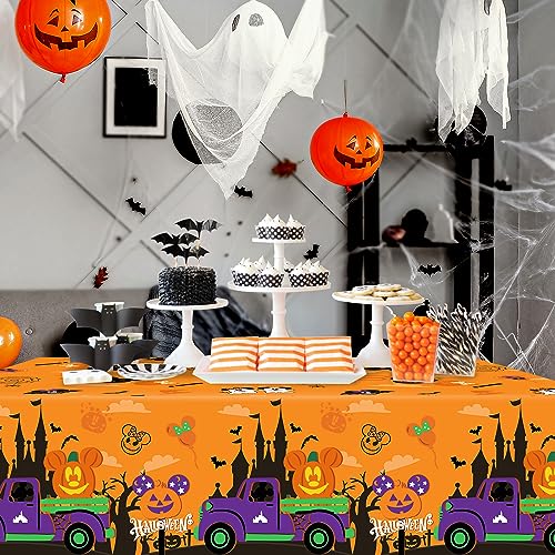 Halloween Mouse Tablecloths 3-Pack - Waterproof & Reusable Party Decor