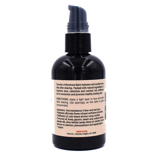 Taconic Shave All Natural Alcohol-Free Aftershave Balm for Men – Unscented Post-Shave Moisturizer for Sensitive Skin – Soothing Irritation Relief – Non-Greasy Formula – Made in USA – 4 oz
