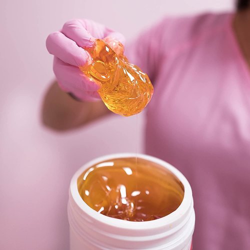 Sugaring Paste - Medium Grade Universal Paste for Large Areas, Back, Shoulders, Arms, Legs + Glove Set