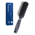 RHOS Detangler Hair Brush for Men - Nylon Bristles for Wet & Dry Styling - Gray
