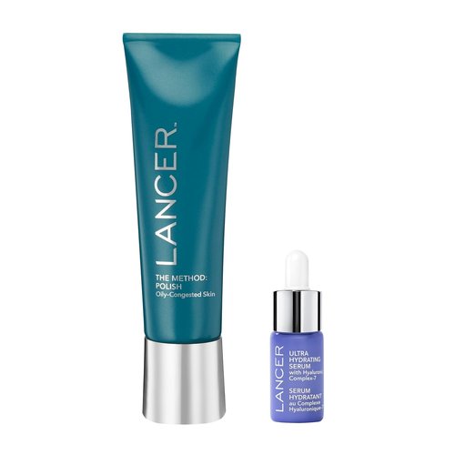 Lancer Skincare The Method - Polish Facial Exfoliator for Oily Skin | Daily Scrub with Natural Minerals, 4.2 Fl Oz
