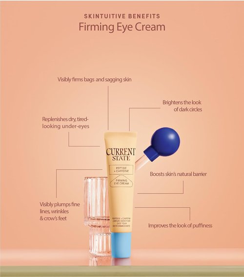 CURRENT STATE Peptide + Caffeine Eye Cream - Brightening Treatment for Dark Circles - .5 fl oz with Coconut Water