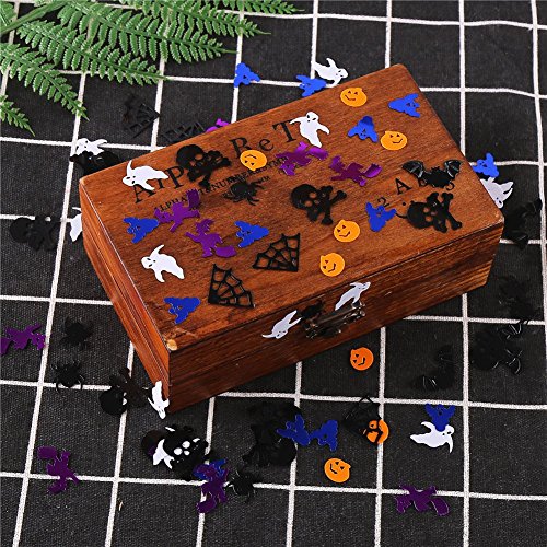 Halloween Confetti Set - 15000 Multi-Shaped Glitter Pieces, 300g Pack of 2