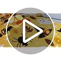 Halloween Cartoon Pumpkin Lantern Bedding Set - Full Size Orange Duvet Cover & Pillowcases, 3 Pieces, Kids Bedroom Decor, Variation 25