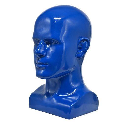 Tcwuzick Male Mannequin Head Professional Manikin Head for Display Wigs Hats Headphone Mask Sunglasses Jewelry and Scravat Display Stand (L90-lianglan)
