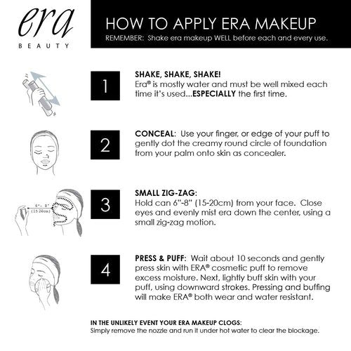 ERA Rayz spray on bronzer (1 In The Sun, 1.5 oz) - airbrush makeup, everyday, buildable, professional aerobrush cosmetics by Era Beauty