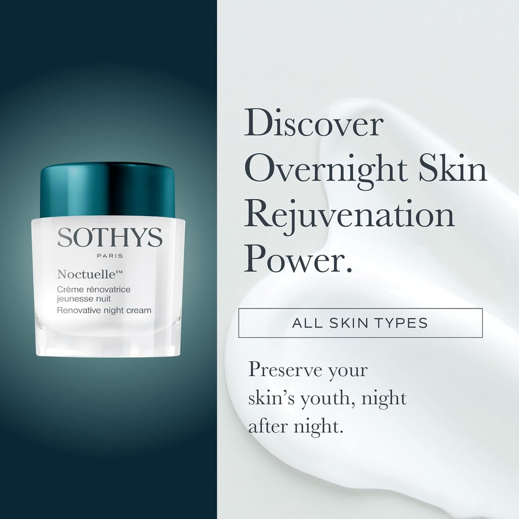 SOTHYS Renovative Night Cream - Collagen-Infused Anti-Aging Face Moisturizer for Wrinkles
