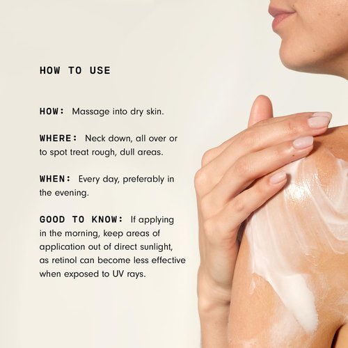 Versed Press Restart Retinol Body Lotion - Skin Firming Formula with Cocoa Butter & Vitamin E | 6 oz Moisturizer for Dark Spots & Aging Skin