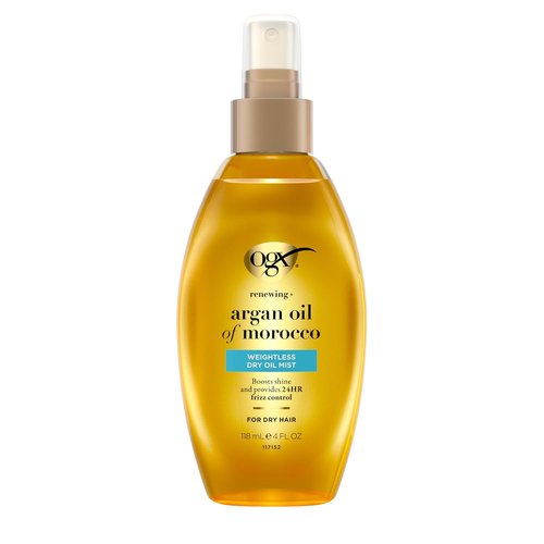 OGX Renewing Argan Oil of Morocco - Weightless Healing Dry Oil Spray for Frizz Control & Shine | 4 Fl Oz