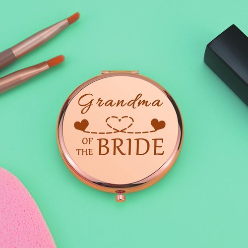 Grandma of The Bride Gifts Wedding Party Gifts Thank You Gift Compact Mirror for Grandmother Grandma Wedding Gift Folding Makeup Mirror for Nana Grammy Engagement Gifts for Her