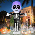 Halloween Inflatable Ghost Skull with LED Lights and Skeleton Variation