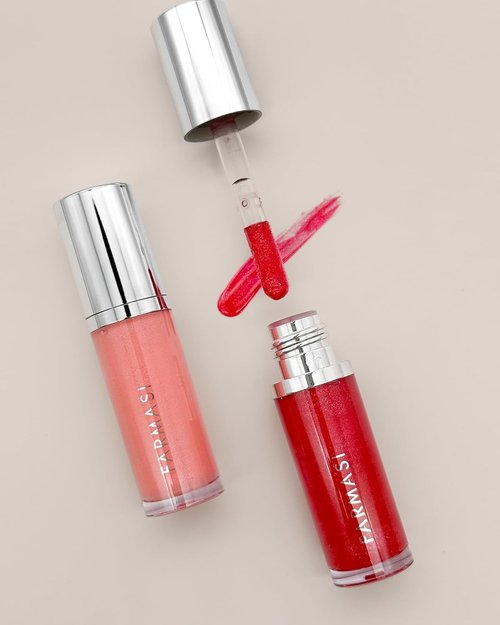 FARMASi Tinted Lip Plumper - Hydrating Gloss for Fuller, Youthful Lips | High-Shine Fiery Color