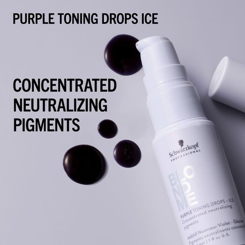 BLONDME Blonde Wonders Leave-In Toning Drops - Eliminate Brassy Tones | Ice, 1.0 Fl Oz | Color Depositing Treatment for Cool Blondes