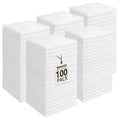 UNIMADE Washcloths Bulk - 100 Pack - Face Towels (12" x 12"), Highly Soft Wash Cloths and Hand Towels, Fast Drying Multi-Purpose Microfiber Cleansing Cloths for Bathroom, Hotel, Spa, and Salon - White