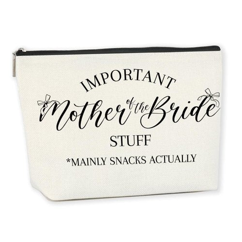 Mother of The Bride Gifts Wedding Gift Ideas Marriage Gifts Makeup Bag Cosmetic Bag for Women Female Friend Coworker Bridal Shower Wedding Gifts Just Married Gifts Newlywed Gift Married Couple Gifts