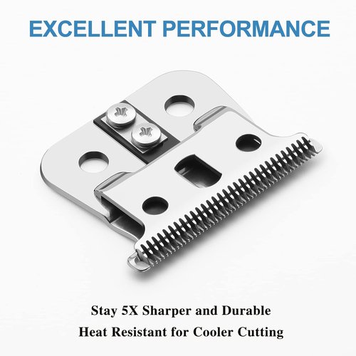 Andis T Outliner Blades - 2 Pack Silver Steel Replacement Blades for GTX Trimmer & #04710, #04521