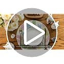 14-Inch Round Bunny Easter Placemats Set of 4 Beige Seasonal Table Decor